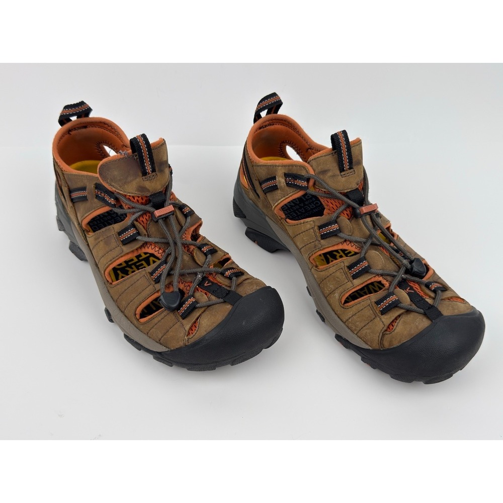 KEEN Arroyo II Mens 10.5 Brown Leather Hiking Water Sandals 1008419
